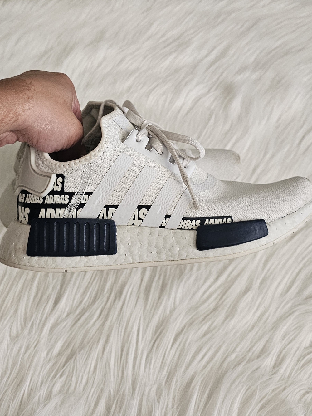 Adidas Kids NMD R1 Cream White Casual Sneakers